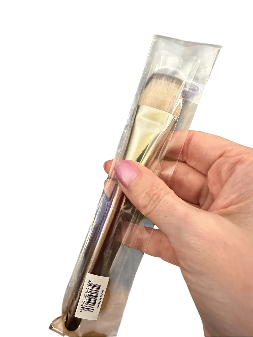 BK Beauty 109 Mini Contoured Foundation Brush BNIP Vegan Cruelty Free